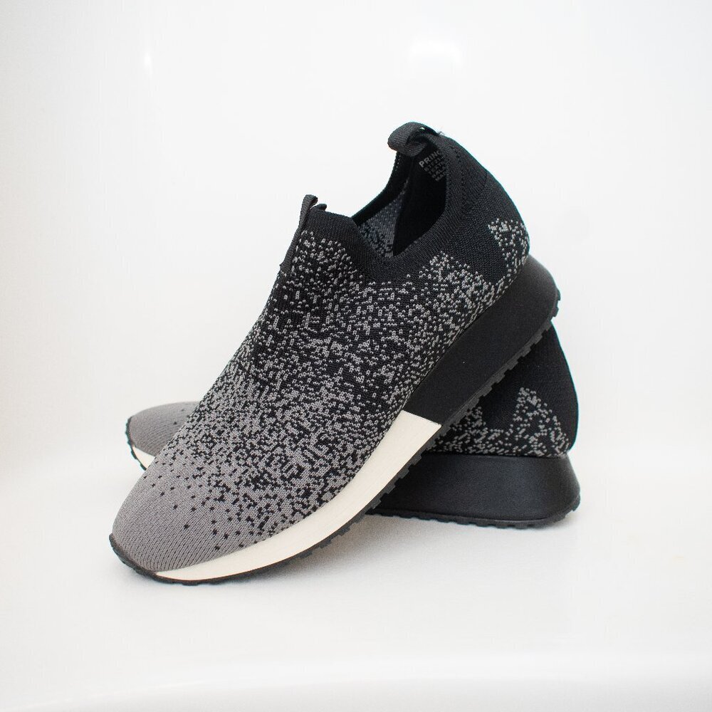 Baretrap Women's Size 7.5 Pringer Slip On Sneaker Black and Dark Grey NWT